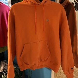 Orange champion hoodie
